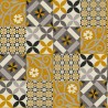 Wallpaper mosaic tiles yellow