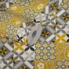 Papeldecor|Yellow tile wallpaper|Clearance