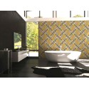 Papeldecor|Gelbe Fliesentapete|Tapeten-Ausverkauf