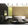 Wallpaper mosaic tiles yellow