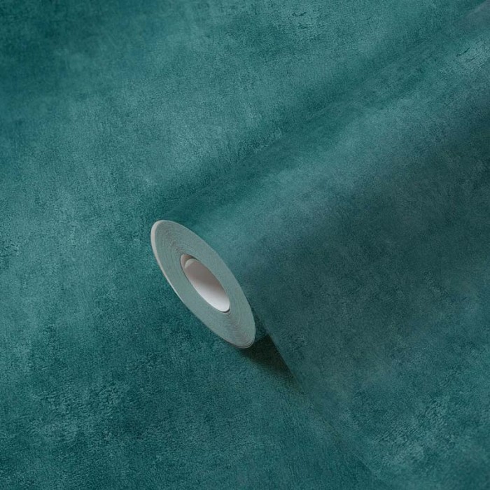 Papel pintado hormigon verde esmeralda -  373709