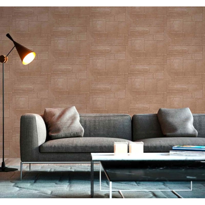 Papeldecor|Papel pintado chapa metálica con remaches|Liquidación