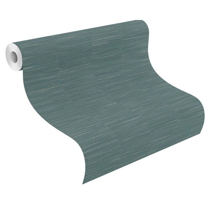 Papeldecor|Turquoise textile effect wallpaper|Clearance