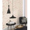 Papeldecor|Pastellrosa Aquarell Blumentapete|Tapeten-Ausverkauf