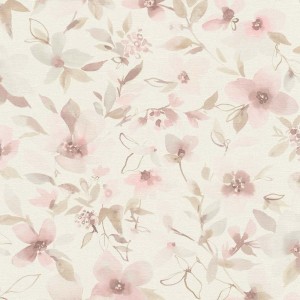 Papeldecor|Papier peint grandes fleurs blanches|Liquidation