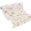 Papeldecor|Pastel pink watercolor floral wallpaper|Clearance