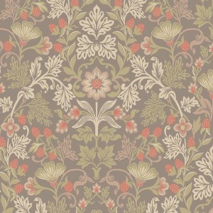Eijffinger|Victorian floral wallpaper in red and lilac purple|Wallpaper