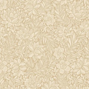 Papeldecor|Graue Blumentapete im eleganten Jugendstil|Tapeten