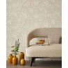 Eijffinger|Meadow floral wallpaper in sand beige|Wallpaper