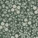 Eijffinger|Romantic wallpaper with small green flowers|Wallpaper