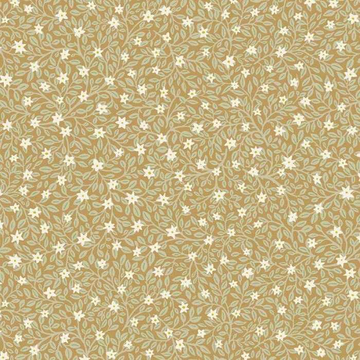 Eijffinger|Papel pintado florecillas dispersas amarillo ocre|Papel Pintado