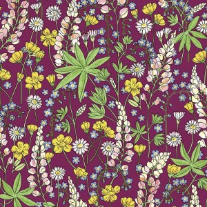 Eijffinger|Metallic silver-grey floral wallpaper|Wallpaper