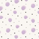 Eijffinger|Kids wallpaper with lilac watercolor polka dots|Wallpaper