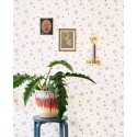 Eijffinger|Kids wallpaper with lilac watercolor polka dots|Wallpaper