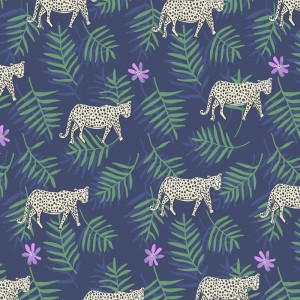 Eijffinger|Papier peint enfant léopards et fleurs|Papier Peint