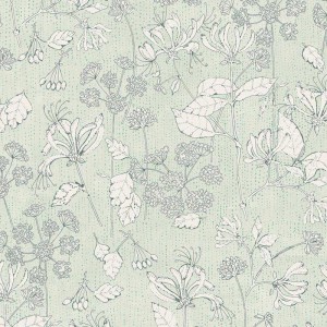 Eijffinger|Metallic silver-grey floral wallpaper|Wallpaper