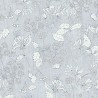 Eijffinger|Papel pintado floral gris plata metalizado|Papel Pintado
