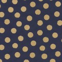 Eijffinger|Papier peint pois bleu or brillant|Papier Peint