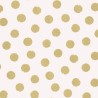 Eijffinger|Papier peint pois blanc or brillant|Papier Peint