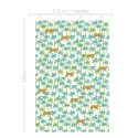 Eijffinger|Wandbild Kinder Palmen und Leoparden|Wandbild