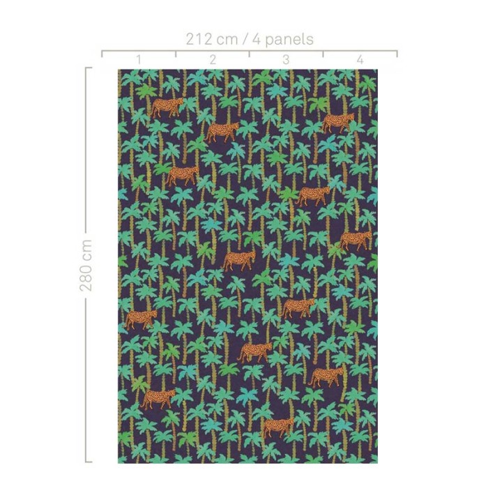 Eijffinger|Wall mural kids leopards in tropical jungle|Wallmurals