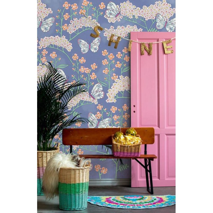 Eijffinger|Wall mural kids butterflies among flowers|Wallmurals