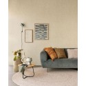 Eijffinger|Modern wallpaper with sandy beige tangled line patterns|Wallpaper