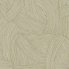 Papel pintado ovillo de líneas entrelazadas verde caqui moderno - Eijffinger Twist 318013