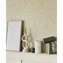 Eijffinger|Modern wallpaper with interwoven ball of lines in khaki green|Wallpaper
