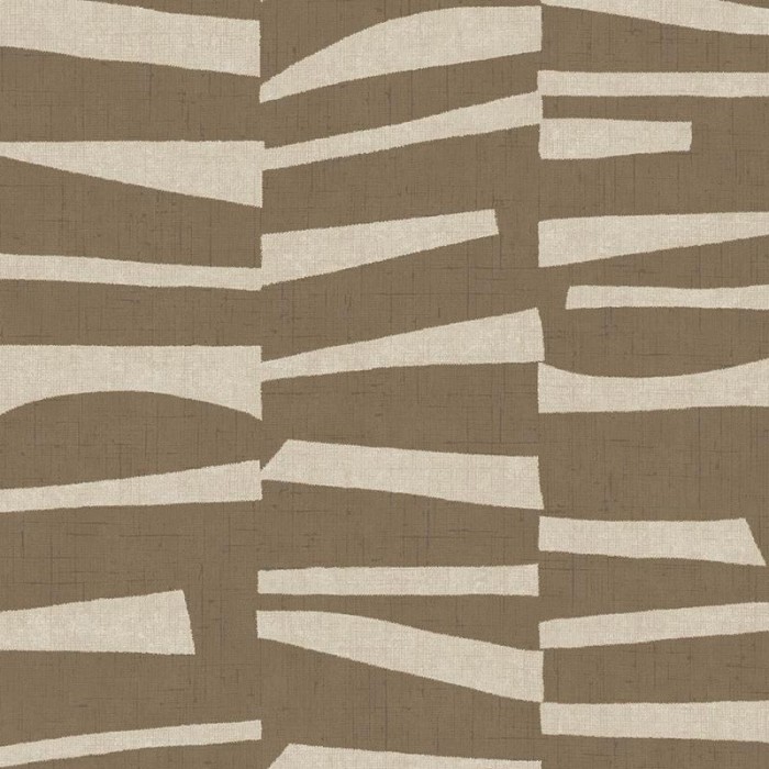 Eijffinger|Papel pintado rayas marrón taupe étnico moderno|Papel Pintado