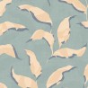 Eijffinger|Papier peint feuilles abstraites bleu|Papier Peint