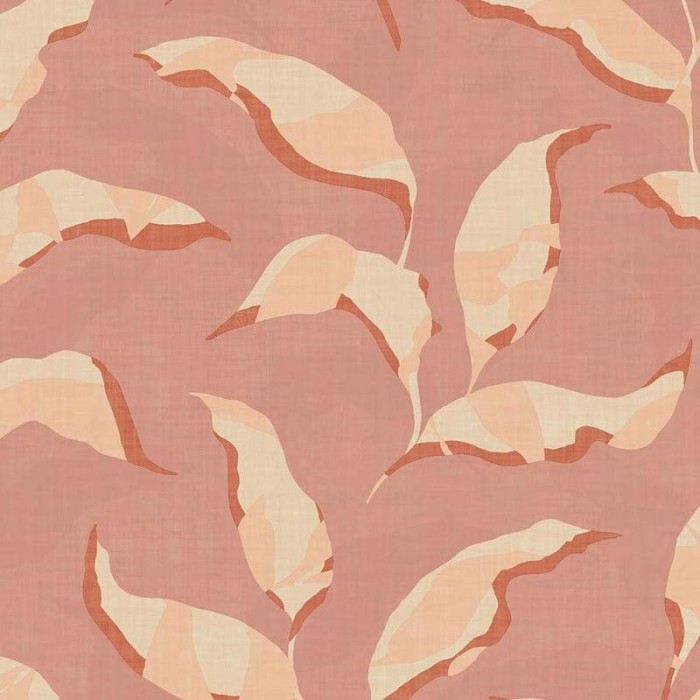 Eijffinger|Papel pintado hojas abstractas rosado|Papel Pintado