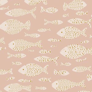 Eijffinger|Kids wallpaper with lilac purple fish|Wallpaper