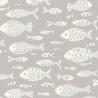 Eijffinger|Papier peint enfant poissons gris argent|Papier Peint