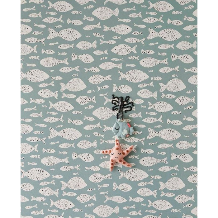 Eijffinger|Papel pintado infantil peces verdes|Papel Pintado