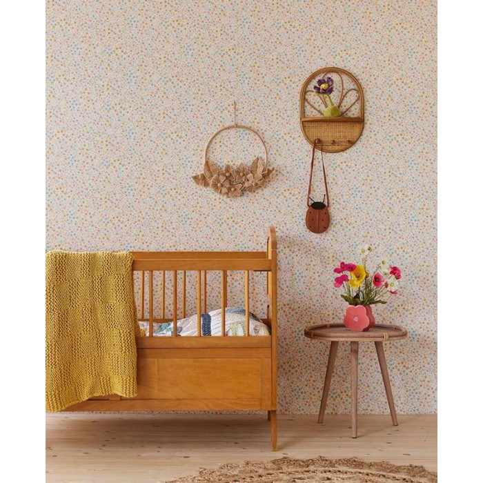 Eijffinger|Papel pintado infantil flores silvestres tonos pastel|Papel Pintado