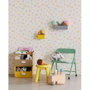 Eijffinger|Kids wallpaper with colorful confetti|Wallpaper 2