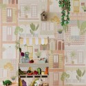 Eijffinger|Wandbild Kinder bunte kleine Häuser|Wandbild