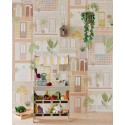Eijffinger|Mural pared infantil casitas multicolor|Murales de Pared