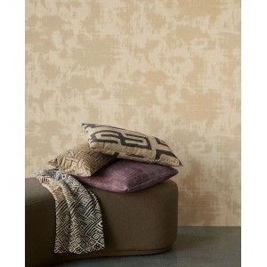 Eijffinger|Vinyl wallpaper with distressed ochre linen effect|Wallpaper 2