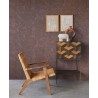 Eijffinger|Vinyl wallpaper with distressed ochre linen effect|Wallpaper