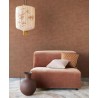Eijffinger|Vinyl wallpaper with plain textured terracotta linen|Wallpaper