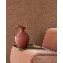 Eijffinger|Vinyl wallpaper with plain textured terracotta linen|Wallpaper