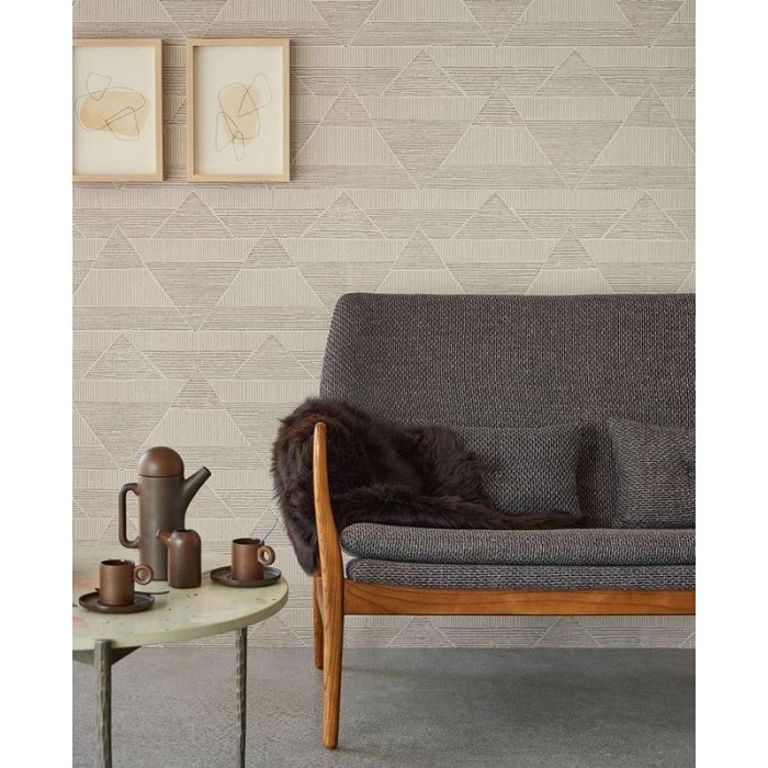 Eijffinger|Geometrische Tapete Pyramiden ethnisch|Tapeten