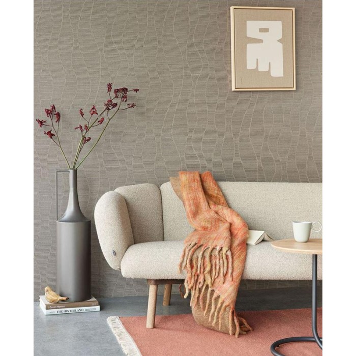 Eijffinger|Tapete ethnische Wellen metallisch|Tapeten