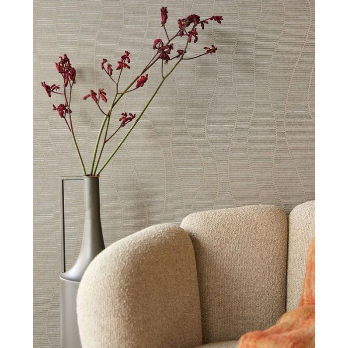 Eijffinger|Tapete ethnische Wellen metallisch|Tapeten