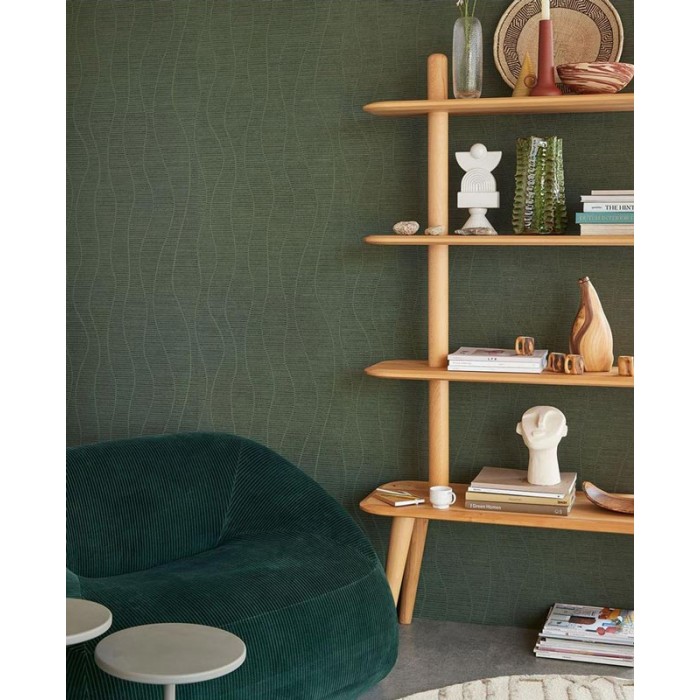 Eijffinger|Tapete minimalistische Wellen glänzend|Tapeten