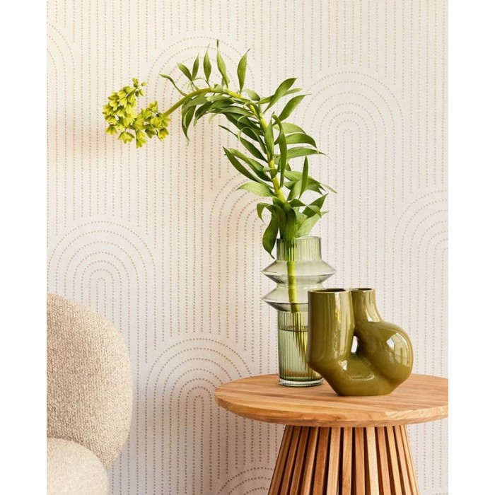 Eijffinger|Art Deco wallpaper in white with shiny highlights|Wallpaper