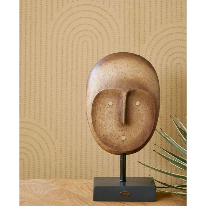 Eijffinger|Wallpaper with shiny ochre arches|Wallpaper