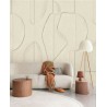 Eijffinger|Wandbild geschnitzte Tonfigur minimalistisch beige|Wandbild